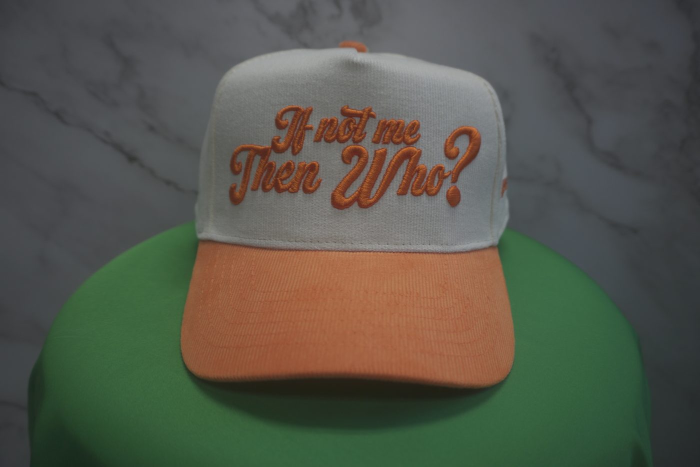 Cream / Orange Corduroy